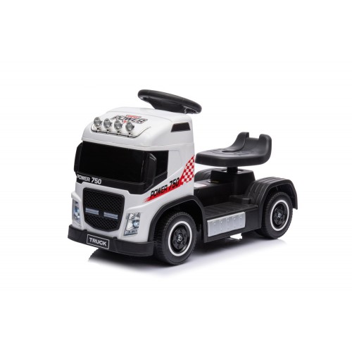 Small Truck Bianco Elettrico per Bambini a Batteria 6 V con Suoni e Luci