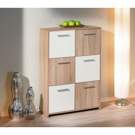 Credenza Buffet Moderna Bianco Rovere Sonoma Mobile Dispensa Soggiorno Salotto