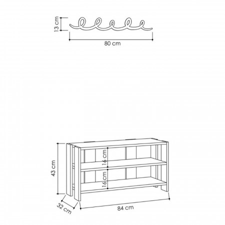 Appendiabiti Bianco con Panca 3 Ripiani Moderno da Ingresso Scarpiera