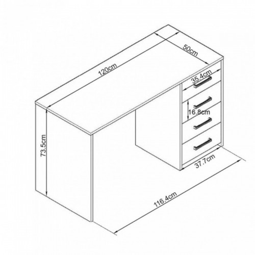 Scrivania Porta Pc in Legno Bianco per Ufficio Cameretta Bambini Cassetto