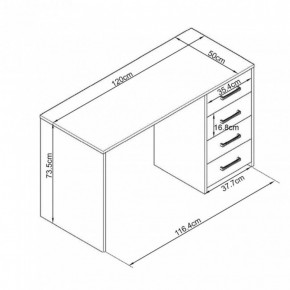 Scrivania in Legno di Quercia Porta Pc per Ufficio o Studio con Cassetti 2