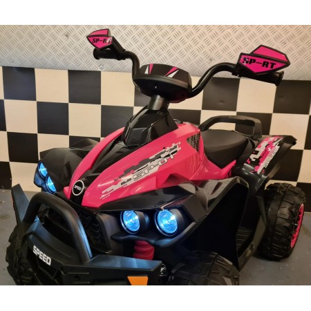 Quad Elettrico 4 ruote Macchina a Batteria 12 V Luci Auto Macchinina