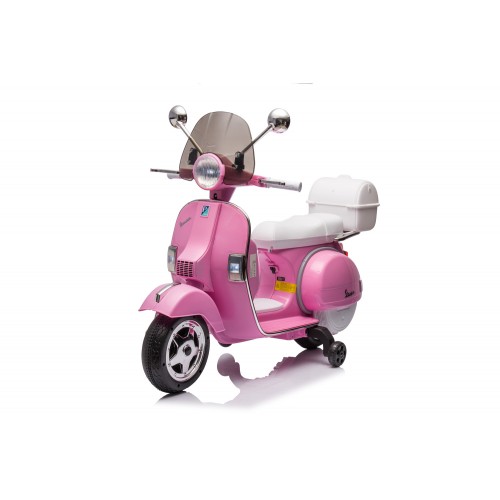 Piaggio Vespa Full Napoli Moto Elettrica da Bambini Batteria 12 V Rosa