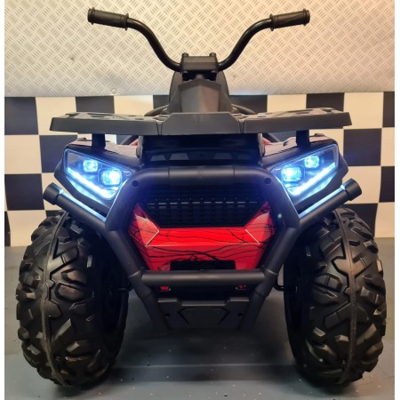 Quad Elettrico Rosso con Batteria 12 V a 4 Ruote Macchina per Bambino