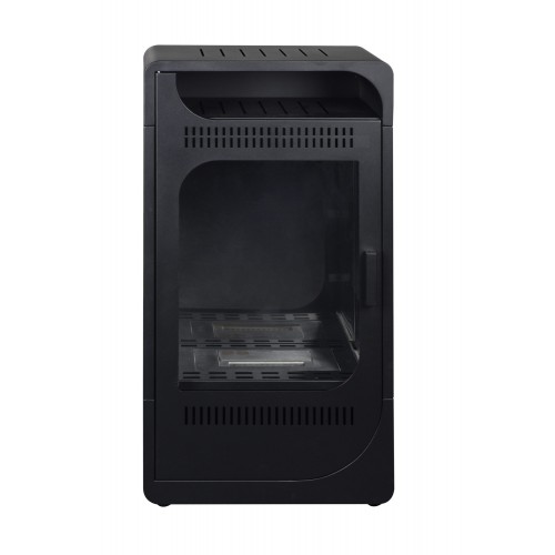 Stufa a Bioetanolo Fiammetta Ventilata Nero Camino 3,5kw Riscaldamento