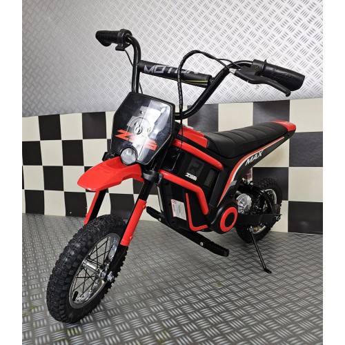 Moto Elettrica per Bambini a Batteria Moto Cross 24 V Cavalcabile Rossa