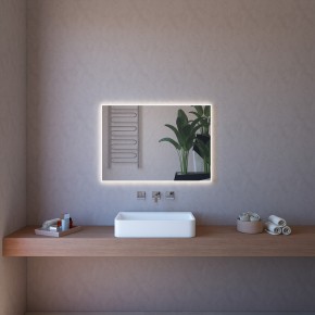 Specchio con Illuminazione Led 80x60 Rettangolare Arredo Bagno Moderno 2