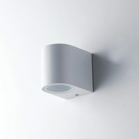 Faretto a Parete in Alluminio Bianco da Esterno Punto Luce Applique