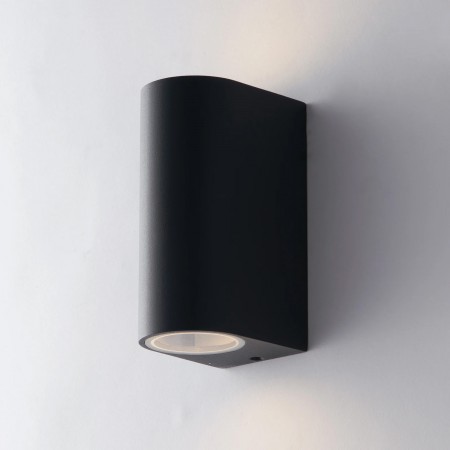 Faretto 2 Punti Luce a Parete da Esterno Applique in Alluminio Antracite