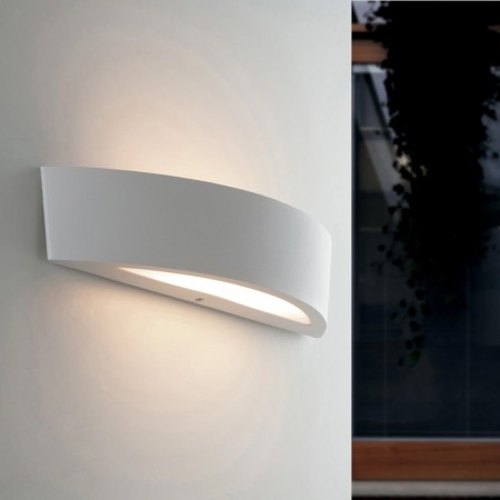 Applique da Esterno Intec in Alluminio Bianco Punti Luce per Giardino