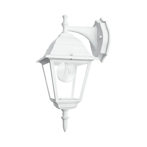 Lanterna a Parete da Esterno Elegante in Alluminio Bianco per Giardino