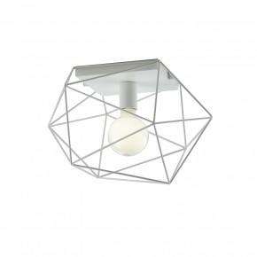 Plafoniera Bianca Intec Lampada a Soffitto Moderna con Punto Luce E27