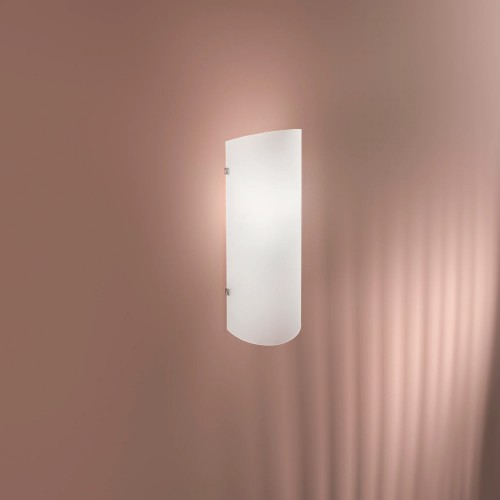 Lampada da Parete Luce Applique in Vetro per Interno Bianca Lampadina E27