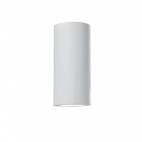 Lampada a Muro Applique da Parete Luce in Gesso Verniciabile Bianca