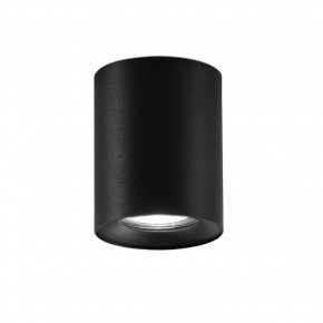 Lampada Rotonda in Alluminio Nero Opaco Faretto da Soffitto Punto Luce
