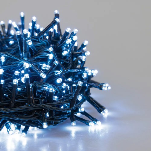 Lucine di Natale Illuminazione con 1000 Led Bianco Freddo Cavo 45 mt