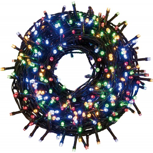 Lucine di Natale 300 Led Filo da 13,5 mt Decorazione con Luci Multicolore