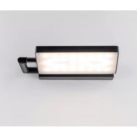 Lampada Orientabile a Muro Intec Applique Nera da Interno Regolabile a LED