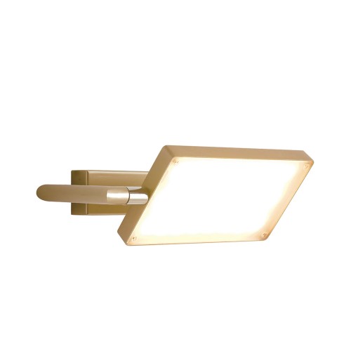 Applique Oro da Interno Regolabile a LED Lampada Orientabile a Muro Intec