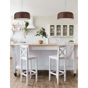 Lampada a Sospensione con Diffusore Luce Design Moderno in Metallo Bronzo 2