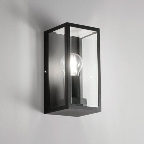 Applique Nera a Muro Lampada da Parete per Esterno Design Moderno Intec 2