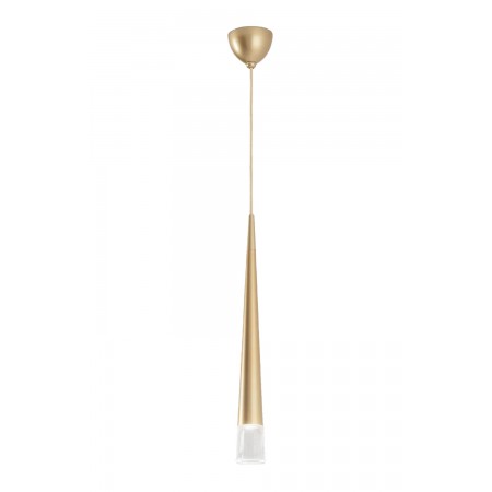 Lampadario Moderno in Metallo Oro Luce a Sospensione da Interno Design