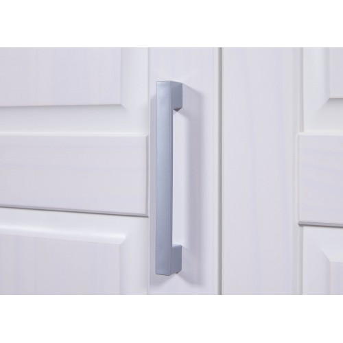 Armadio tre 3 Ante in Legno Mobile Guardaroba Bianco per Camera da Letto