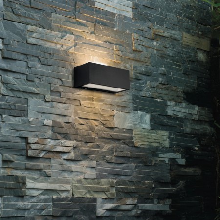 Luce da Muro Applique a Parete da Esterno Intec in Alluminio Antracite