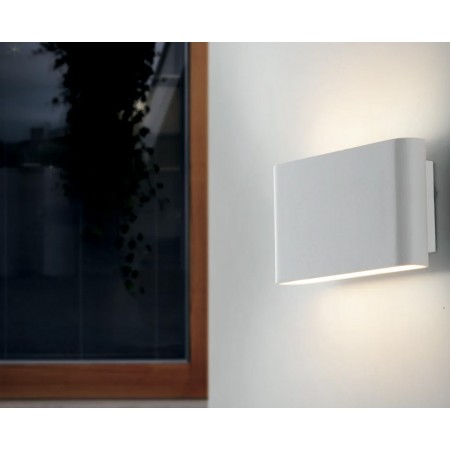 Applique a Parete a Led in Alluminio Bianco Luce da Muro da Esterno