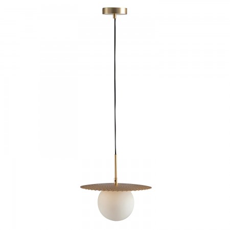 Lampadario Moderno Luce a Sospensione da Interno Design in Metallo Oro