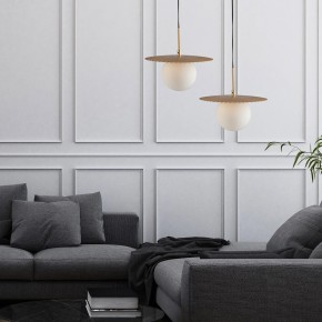 Lampadario Moderno Luce a Sospensione da Interno Design in Metallo Oro 2