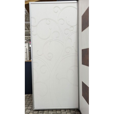 Porta Blindata con Pannello Bianco Pantografato per Esterno Tree of Life