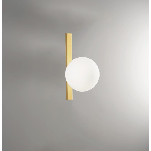 Punto Luce Elegante Applique a Muro Lampada da Parete in Metallo Oro