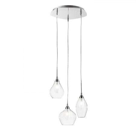 Lampadario Moderno con 3 Punti Luce a Sospensione da Interno di Design