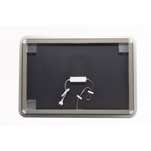 Specchio Retroilluminato a Led 80x60 Rettangolare Reversibile per Bagno