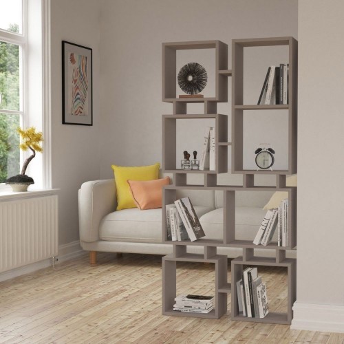 Libreria Tortora Moderna Design a Cubi per Arredamento Salone