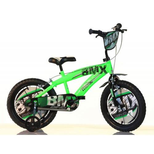 Bicicletta Ruota 16 Pollici BMX 4 5 6 7 anni Bici da Bambino Rotelle Bimbo Freni