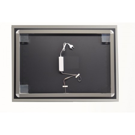 Moderno Specchio da Bagno con Illuminazione a Led Rettangolare 100x80