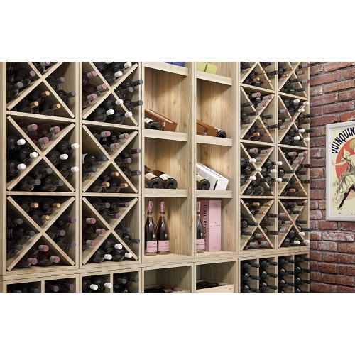 Cantina Vino Kit a Croce Portabottiglie Per Cubo fino a 12 Posti