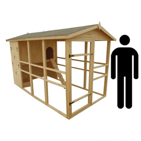 Casa Pollaio in Legno 8 12 Polli per Galline Ovaiole Prefabbricato