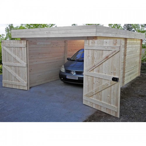 Garage in legno Box Auto 2,4x1,88 mt