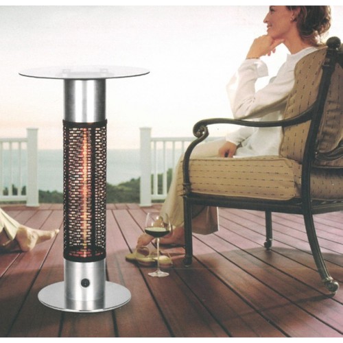 Stufa Elettrica A Infrarossi Monzana 2000W – Per Esterni, 3 Livelli Di Calore, Telecomando, Inclinabile 90°