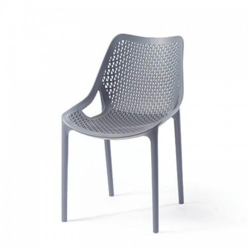 Sedia da Giardino in Polipropilene Grigio