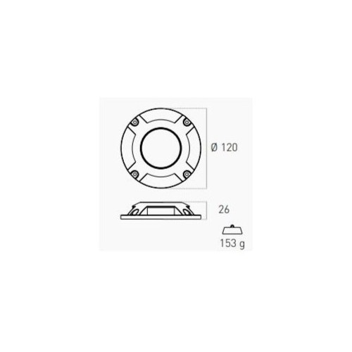Faretto a Led Segnapasso con pannello 4000K