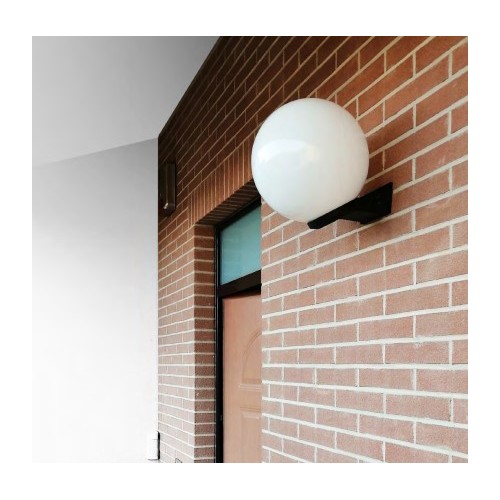 2 Applique a Sfera da Muro da Esterno 20 cm Opaca