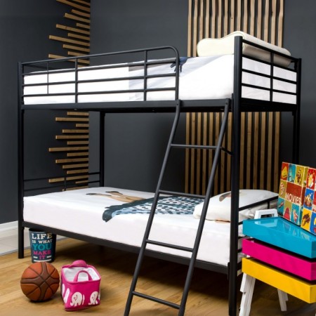 Struttura 2 Letti Singoli a Castello 90x190 Bianco con Doghe Cameretta Bambini | BricoShop24