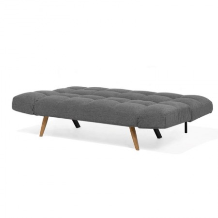 Divano Letto Pieghevole dube con braccioli in tessuto Grigio