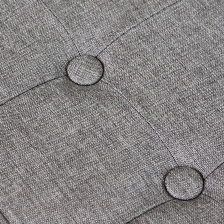 Pouf Contenitore Grigio Chiaro Quadrato 38x38x40 cm