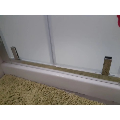 Box Doccia Nicchia 2 Ante Opaco Vetro 6 mm Battente Saloon Parete in Cristallo | BricoShop24