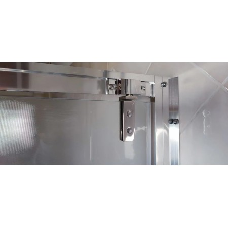 Box Doccia Nicchia 2 Ante Opaco Vetro 6 mm Battente Saloon Parete in Cristallo | BricoShop24